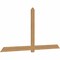 Ekena Millwork Eugene Smooth Timber Gable Bracket, Western Red Cedar, 108"W x 54"H x 1 1/2"D x 5 1/2"F, 12/12 Pitch GBW108X54X0206EUG00SWR - alternate 3